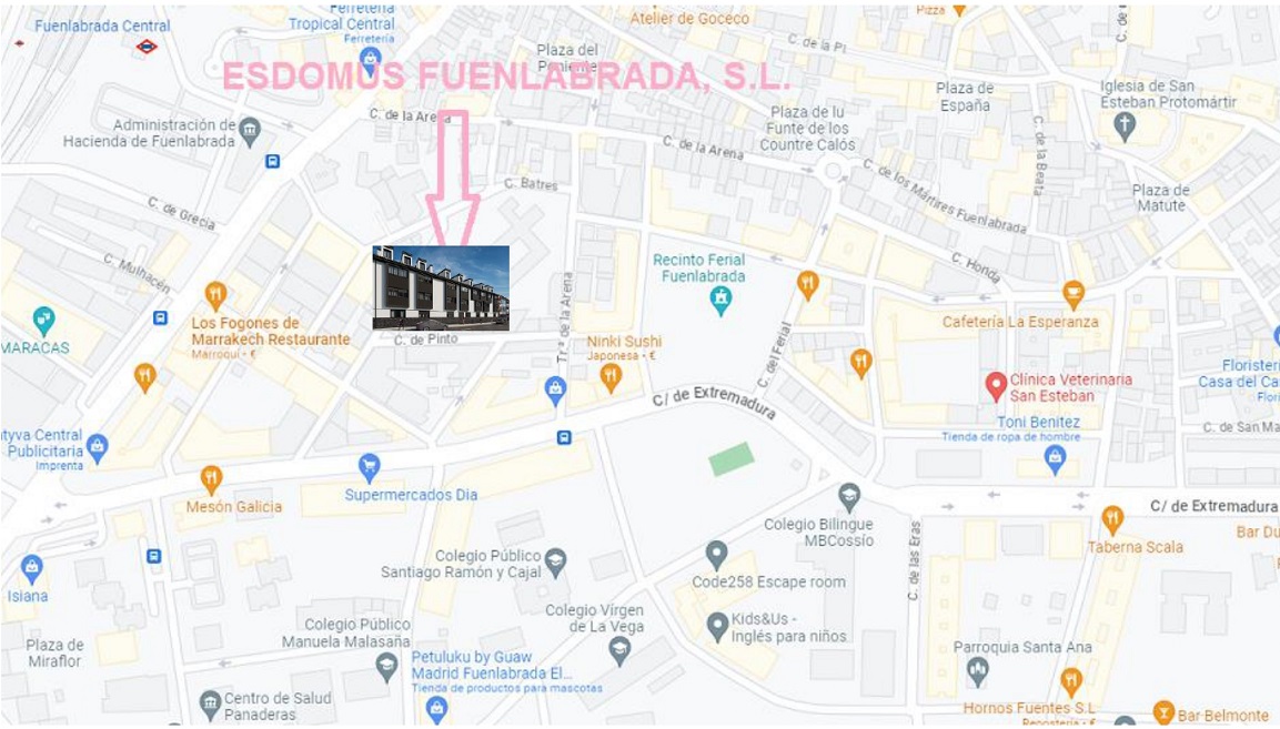 UBICACIÓN PARCELA CL. PINTO, 18-20-22